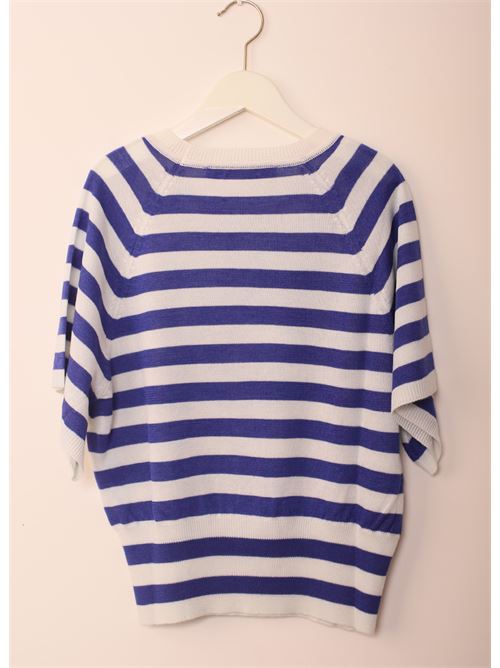 T-shirt cachemire e seta elegante Laboratorio Capri | FRANCYGCMMNAVYCARTOLINE